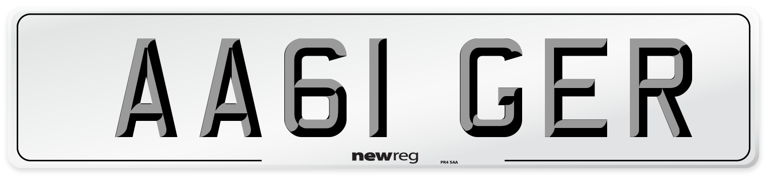 AA61 GER Number Plate from New Reg
